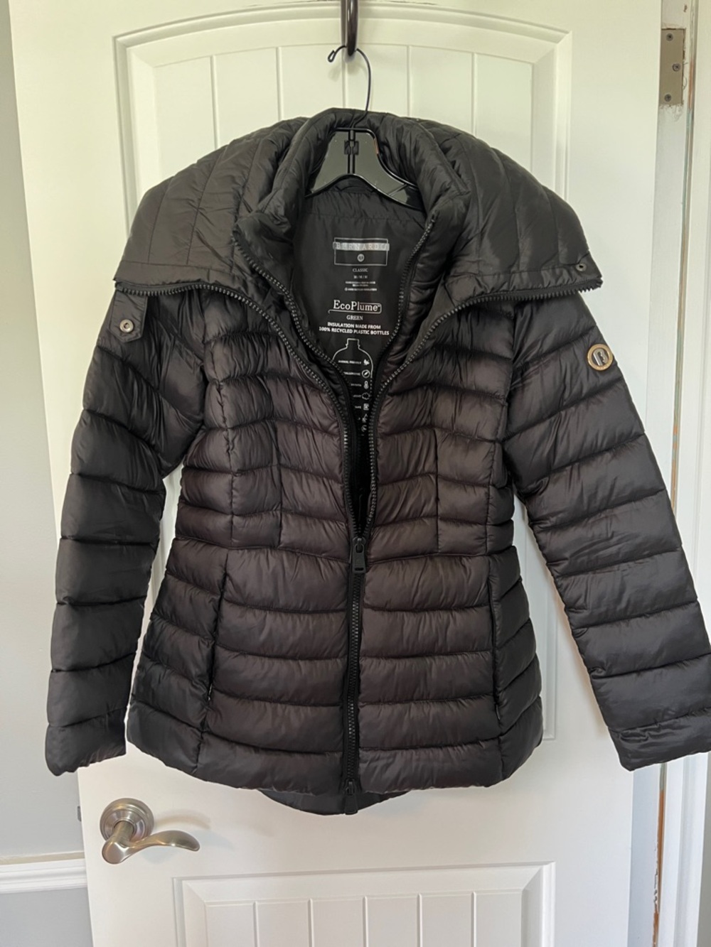Bernardo Black Quilted Packable Puffer Jacket